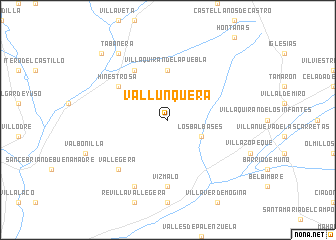 map of Vallunquera