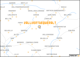 map of Vallvert de Queralt