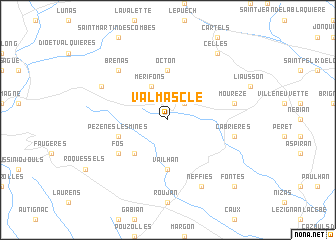 map of Valmascle