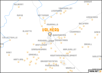 map of Valmead