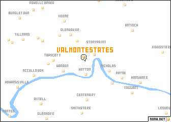 map of Valmont Estates