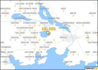 map of Valnäs