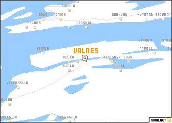 map of Valnes