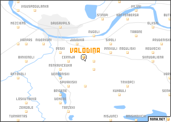 map of Valodina