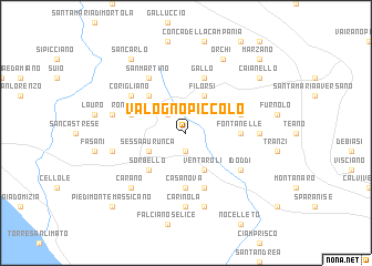 map of Valogno Piccolo