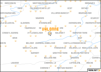 map of Valonne