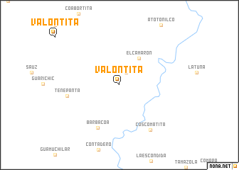 map of Valontita