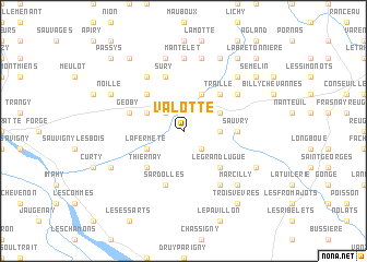 map of Valotte