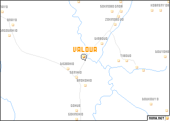 map of Valoua