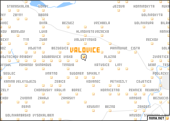 map of Valovice