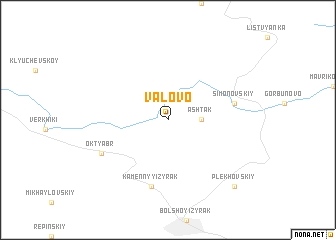 map of Valovo