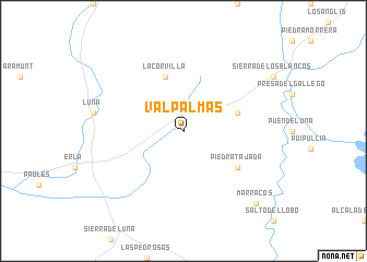 map of Valpalmas