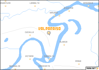 map of Valparaíso