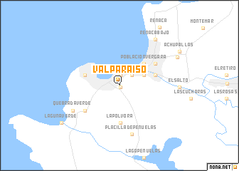 map of Valparaíso