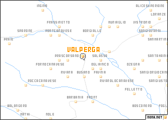 map of Valperga