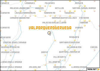 map of Valporquero de Rueda