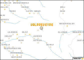 map of Valpreveyre