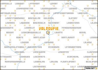 map of Valroufié