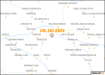 map of Valsalobre