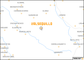 map of Valsequillo