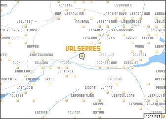 map of Valserres