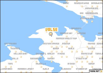 map of Vålse