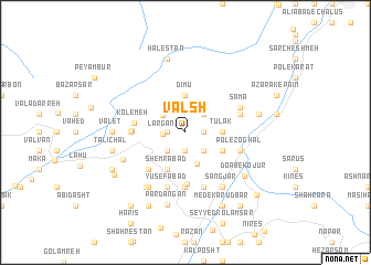 map of Valsh