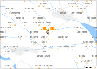 map of Valskog