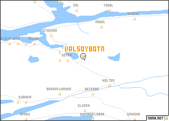 map of Valsøybotn