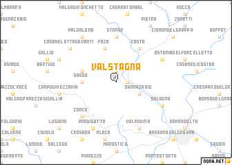 map of Valstagna