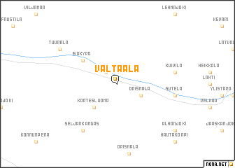 map of Valtaala