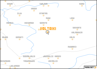 map of Valtaiķi