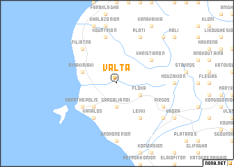 map of Válta