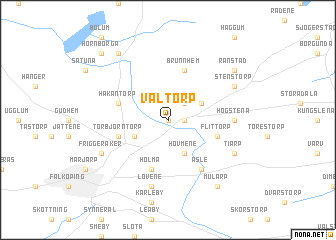 map of Valtorp