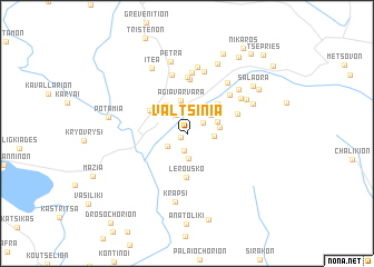 map of Valtsiniá