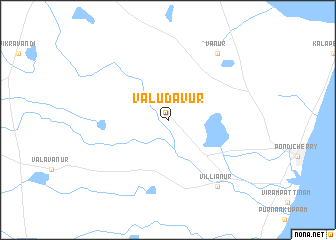 map of Valudāvūr