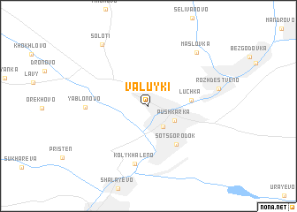 map of Valuyki