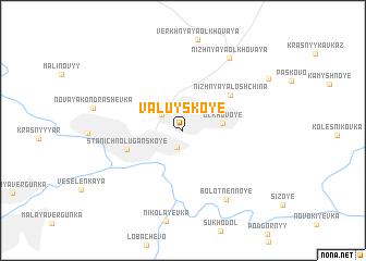 map of Valuyskoye