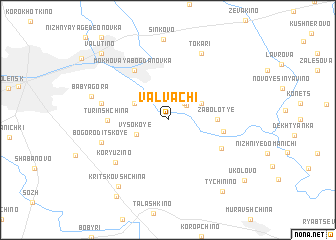 map of Val\