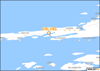 map of Valvåg