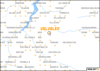 map of Valvaler