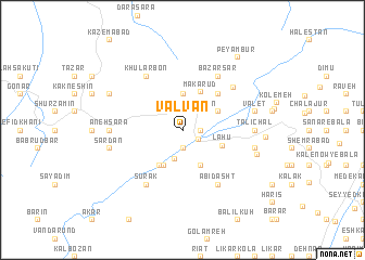 map of Valvān