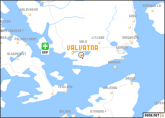 map of Valvatna