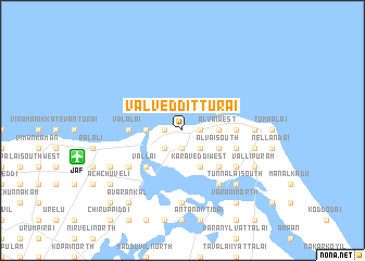 map of Valvedditturai