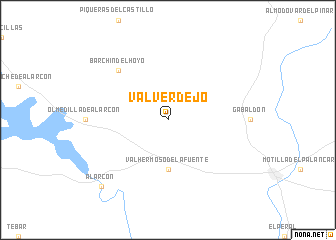 map of Valverdejo