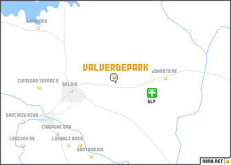 map of Val Verde Park