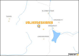 map of Val Verde Ski Area