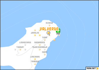 map of Valverde