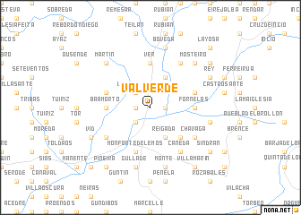 map of Valverde