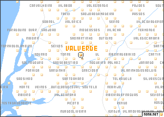 map of Valverde